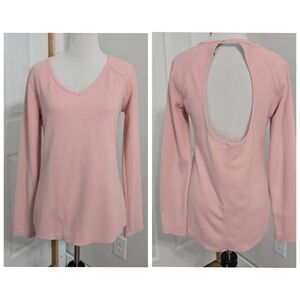 Z By Zella Light Pink Top With Cutout Back Size Small